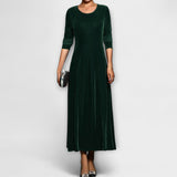 Corina – Rochie lungă din catifea