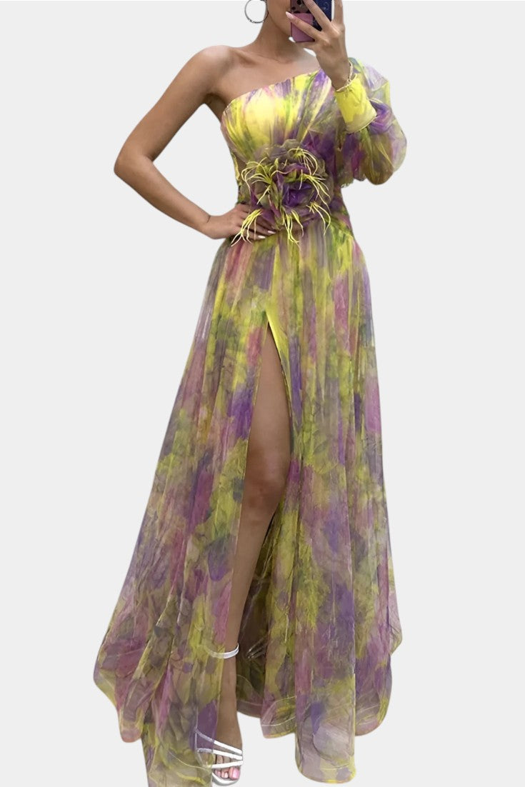 Neli – Rochie lungă pe un umăr