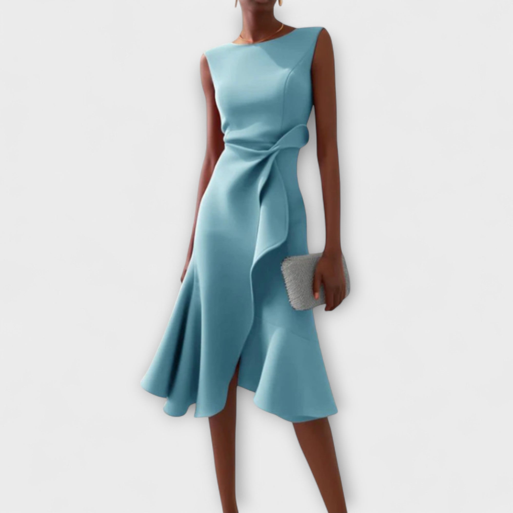 Rodica – Rochie midi drapată asimetric