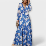 Ada – Rochie maxi florală din voal
