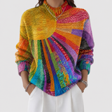 Doina – Pulover cu soare multicolor