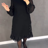 Cleopatra – Rochie cu mâneci transparente