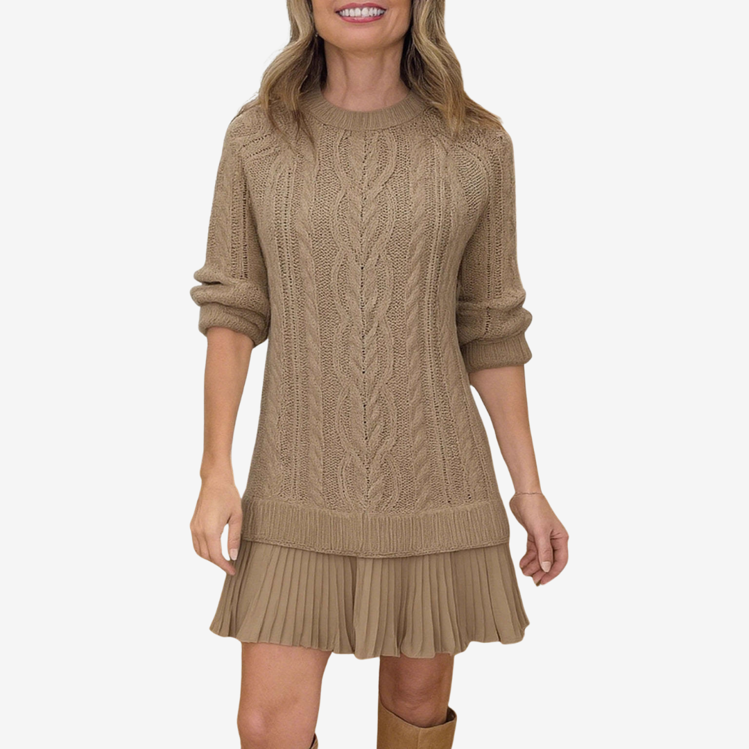Denisa – Rochie pulover cu volan