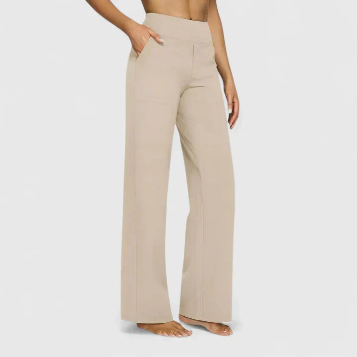 Florina – Pantaloni largi cu talie înaltă