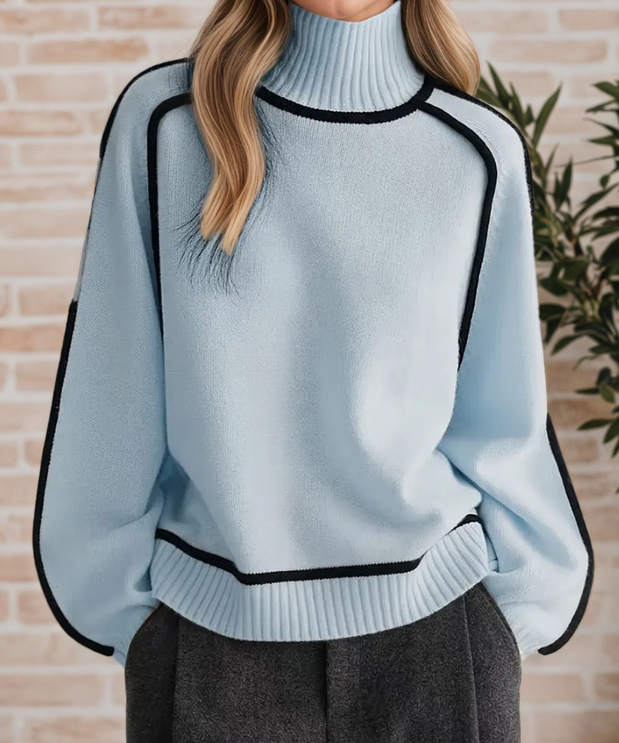 Zamfirița – Pulover cu dungi raglan