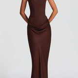 Mălina – Rochie lungă cu corset