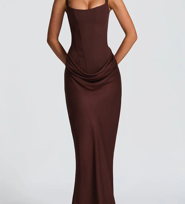 Mălina – Rochie lungă cu corset