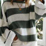 Loredana – Pulover oversized în dungi late