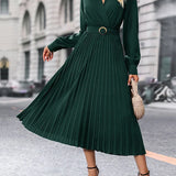 Alina – Rochie plisată cu brâu