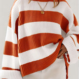 Loredana – Pulover oversized în dungi late