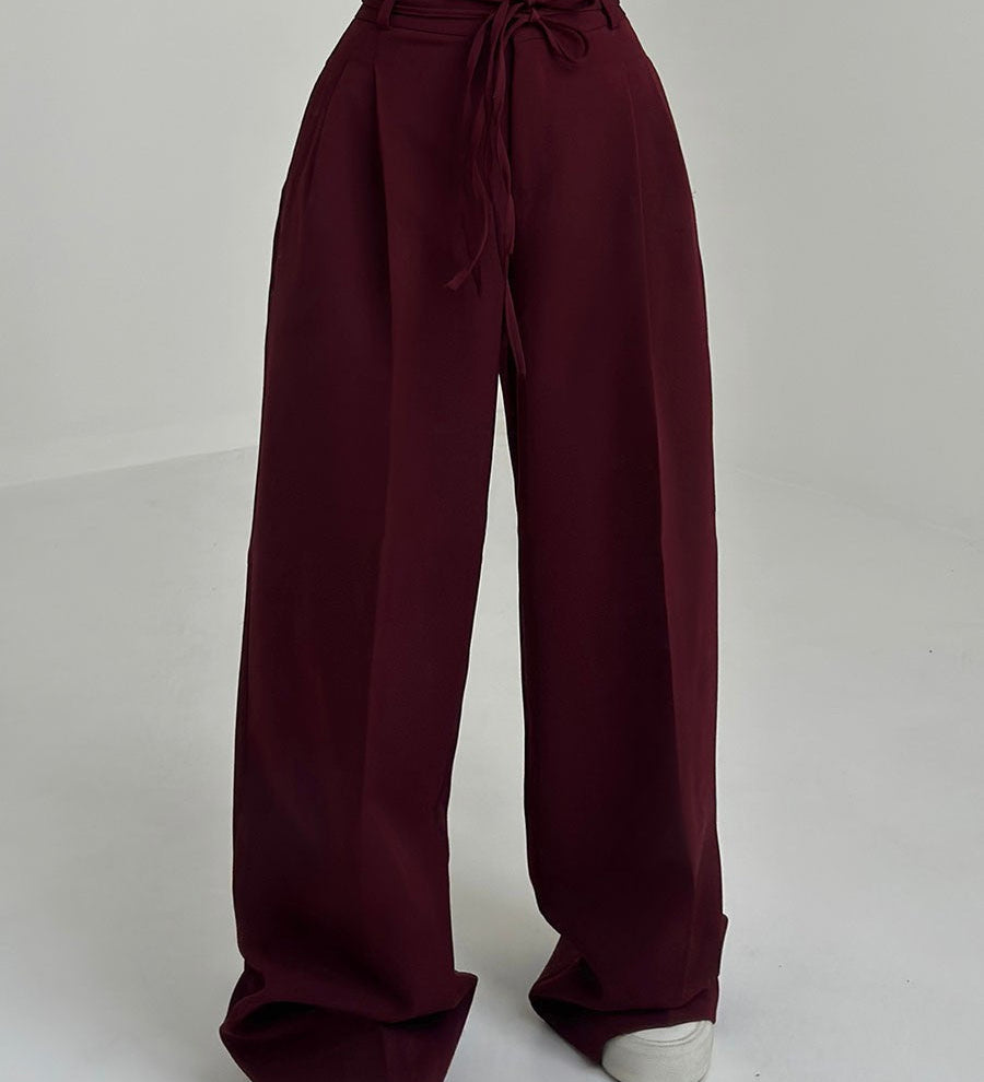 Alida – Pantaloni largi cu talie înaltă