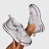 Angelica – Sneakers cu fermoar lateral