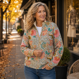 Alida – Cardigan cu flori vintage