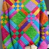 Lucica – Pulover guler înalt patchwork