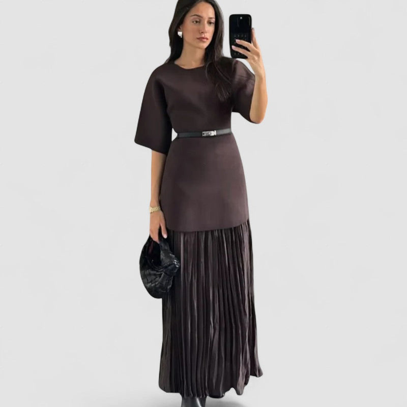 Ioanina – Rochie cu fustă plisată