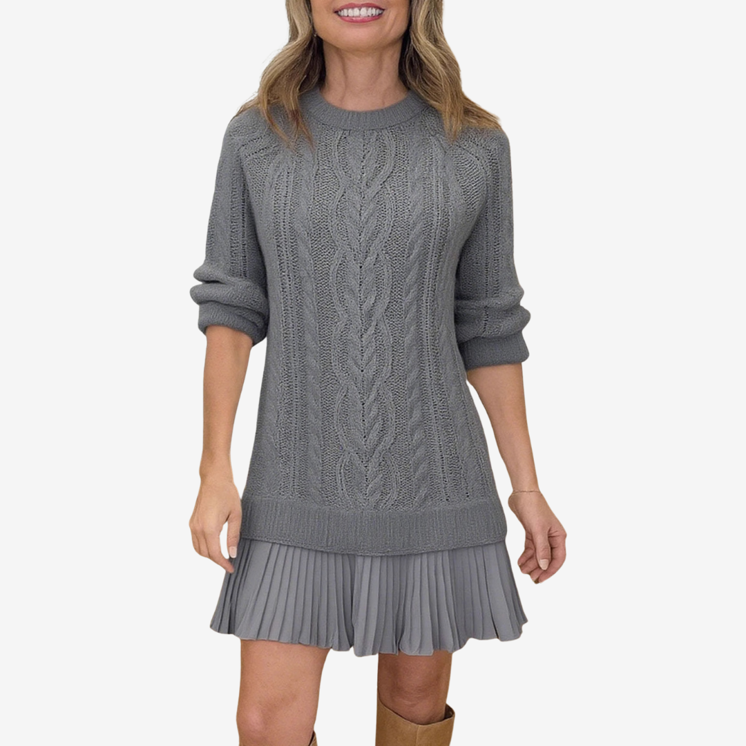 Denisa – Rochie pulover cu volan