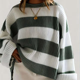 Loredana – Pulover oversized în dungi late