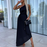 Casandra – Rochie plisată asimetrică