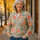 Alida – Cardigan cu flori vintage
