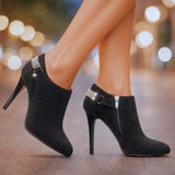 Ariadna – Botine stiletto cu strasuri