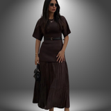 Ioanina – Rochie cu fustă plisată