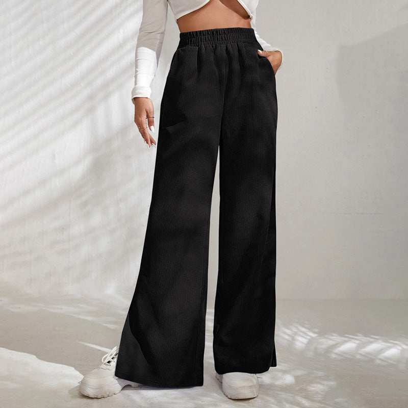 Voica – Pantaloni largi cu talie elastică
