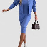 Sorana – Set rochie și jachetă scurtă