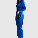 Tamara – Rochie satinată petrecută