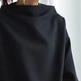 Corina – Pulover oversize cu guler pâlnie