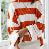 Loredana – Pulover oversized în dungi late