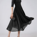 Dorina – Rochie midi cu dantelă