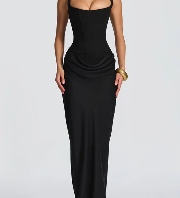 Mălina – Rochie lungă cu corset