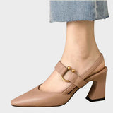 Mihaela – Pantofi slingback cu toc