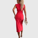 Sofia – Rochie midi cu șliț frontal