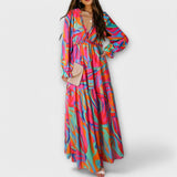 Ada – Rochie maxi florală din voal