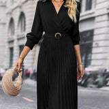 Alina – Rochie plisată cu brâu