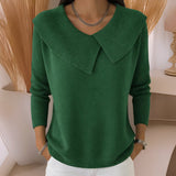 Izabela – Pulover cu guler asimetric