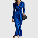 Tamara – Rochie satinată petrecută