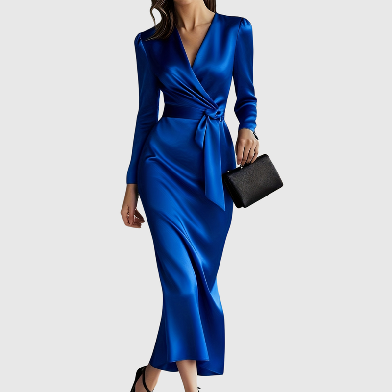 Tamara – Rochie satinată petrecută