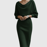 Tamara – Rochie cu decolteu cascadă