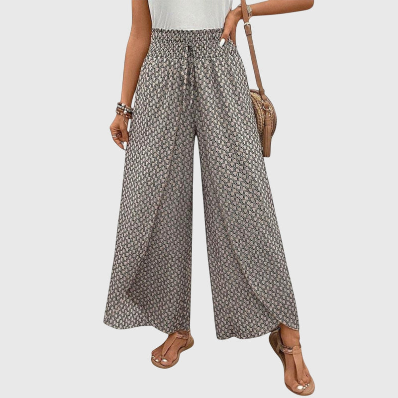 Hana – Pantaloni palazzo cu talie înaltă
