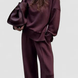 Beatrice – Set bluză lejeră și pantaloni