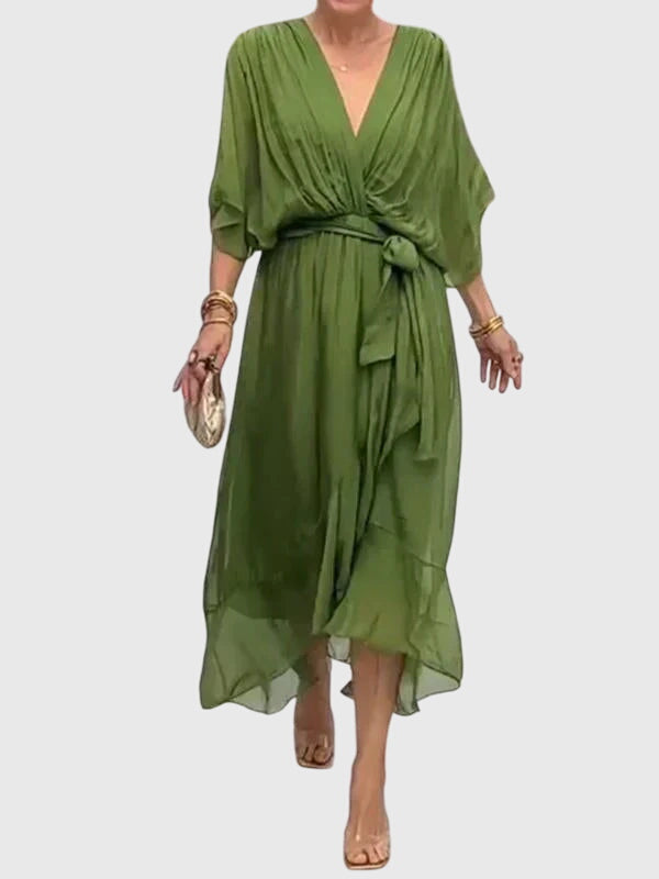 Ilona – Rochie vaporoasă cu decolteu în V