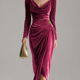 Veronela – Rochie midi drapată