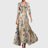 Ariana – Rochie maxi cu flori mari