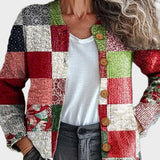 Florentina – Cardigan patchwork în carouri