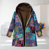 Isabela – Geacă patchwork cu glugă