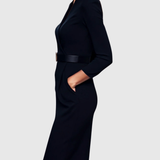Casandra – Rochie creion cu cataramă