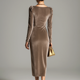 Veronela – Rochie midi drapată