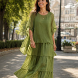 Sorina – Rochie vaporoasă cu volane